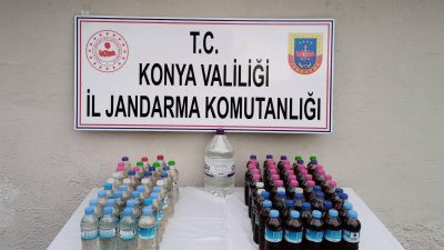 Konya'nın Ereğli ilçesinde sahte içki satan şüpheli gözaltına alındı.