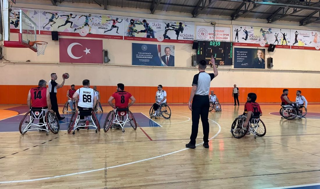 68 Aksaray Belediye Engelli Basketbol Takımı, sezonun son maçında Sorgun