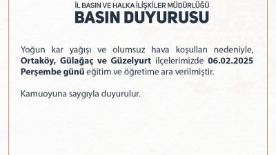 Aksaray’da etkili olan yoğun kar yağışı ve olumsuz hava koşulları