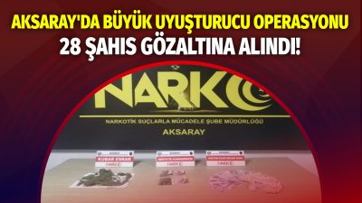 Aksaray İl Emniyet Müdürlüğü ekipleri, 3-9 Şubat tarihleri arasında narkotikle