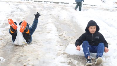 Aksaray'da kar tatilinin hafta sonu tatili ile birleşmesinin ardından,