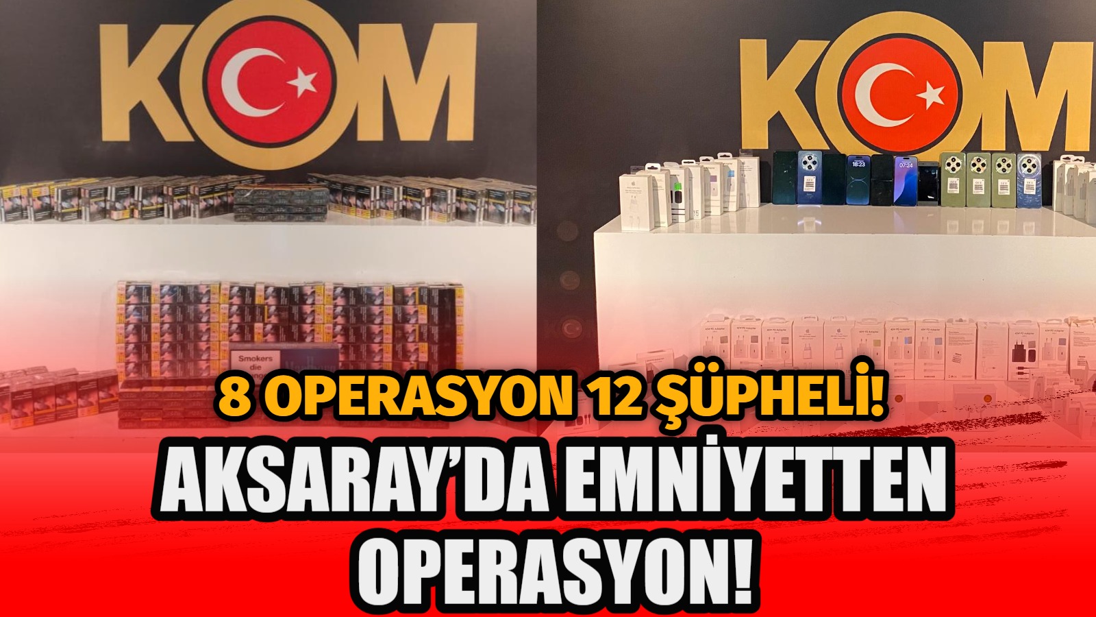 Aksaray Emniyet Müdürlüğü Kaçakçılık ve Organize Suçlarla Mücadele Şube Müdürlüğü