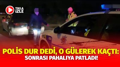 Aksaray’da, ters yola giren sürücü polisin dur ihtarına uymadı. Kovalamaca