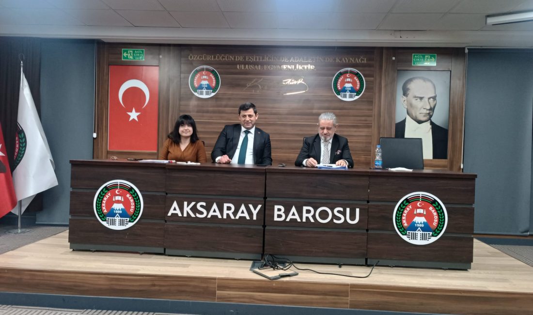 Aksaray Barosu Staj Eğitim Komisyonu tarafından düzenlenen “7201 Sayılı Tebligat