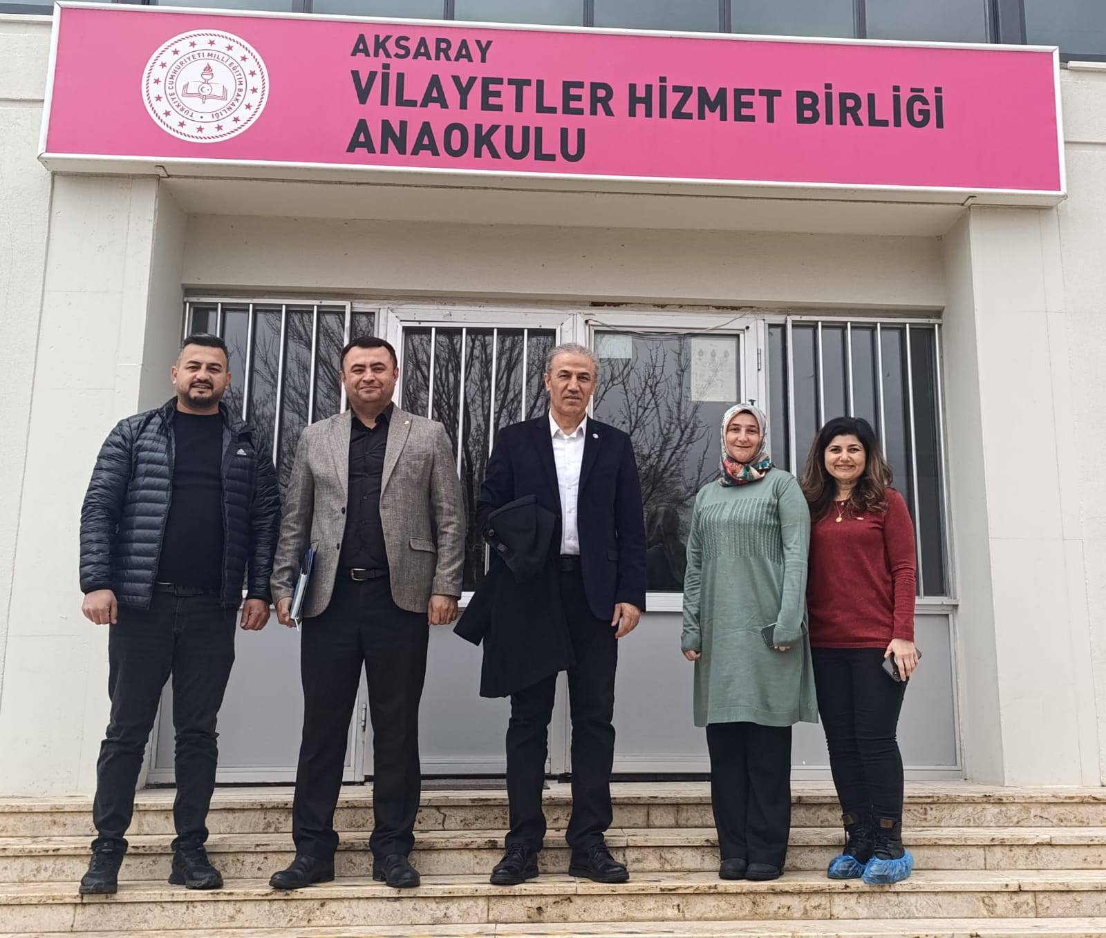Eğitim Bir-Sen Aksaray Şube Başkanı Murat Görmez ve beraberindeki heyet,
