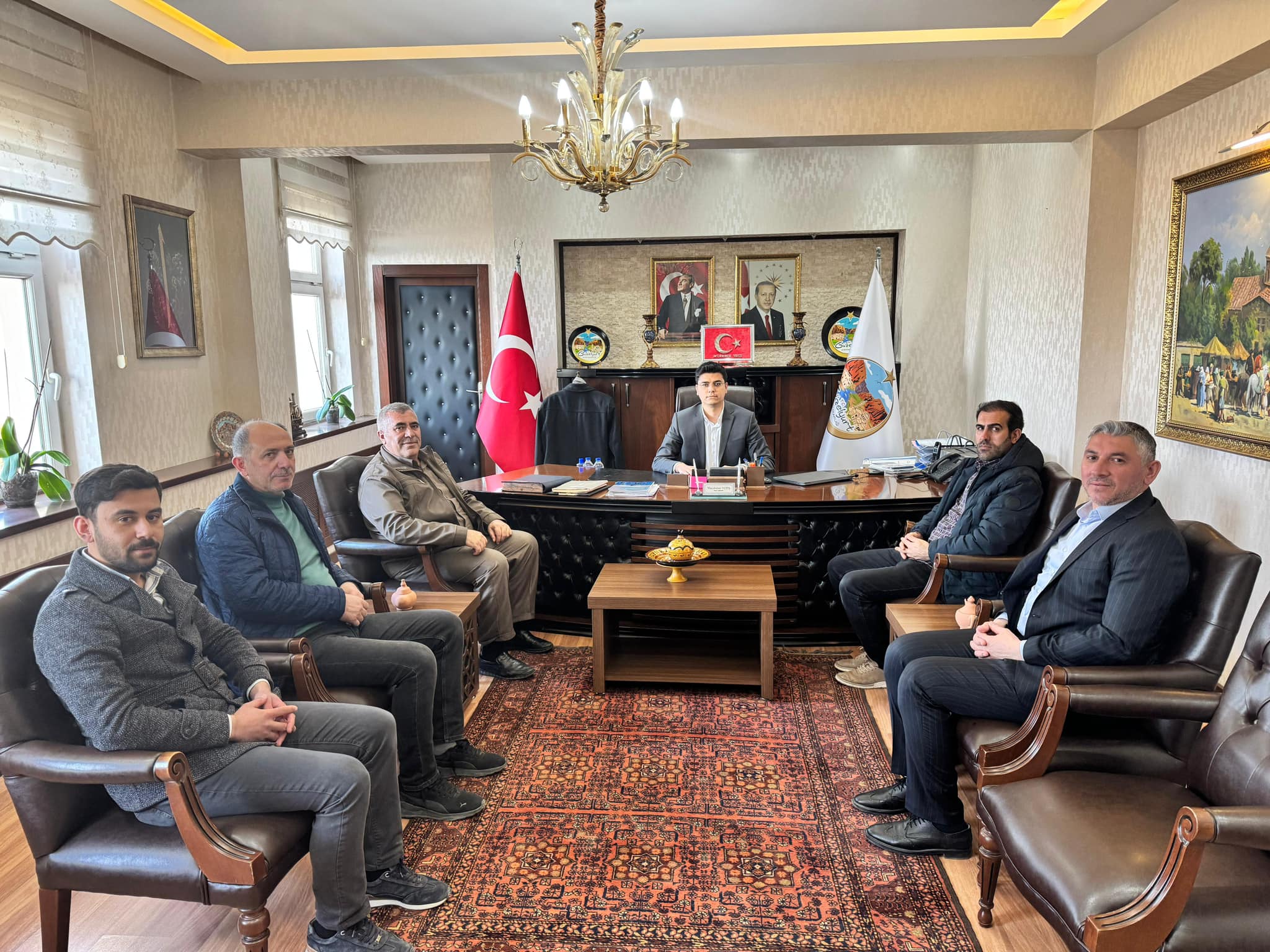 Diyanet-Sen Aksaray Şube Başkanı Nedim Köse ve yönetim kurulu üyeleri,