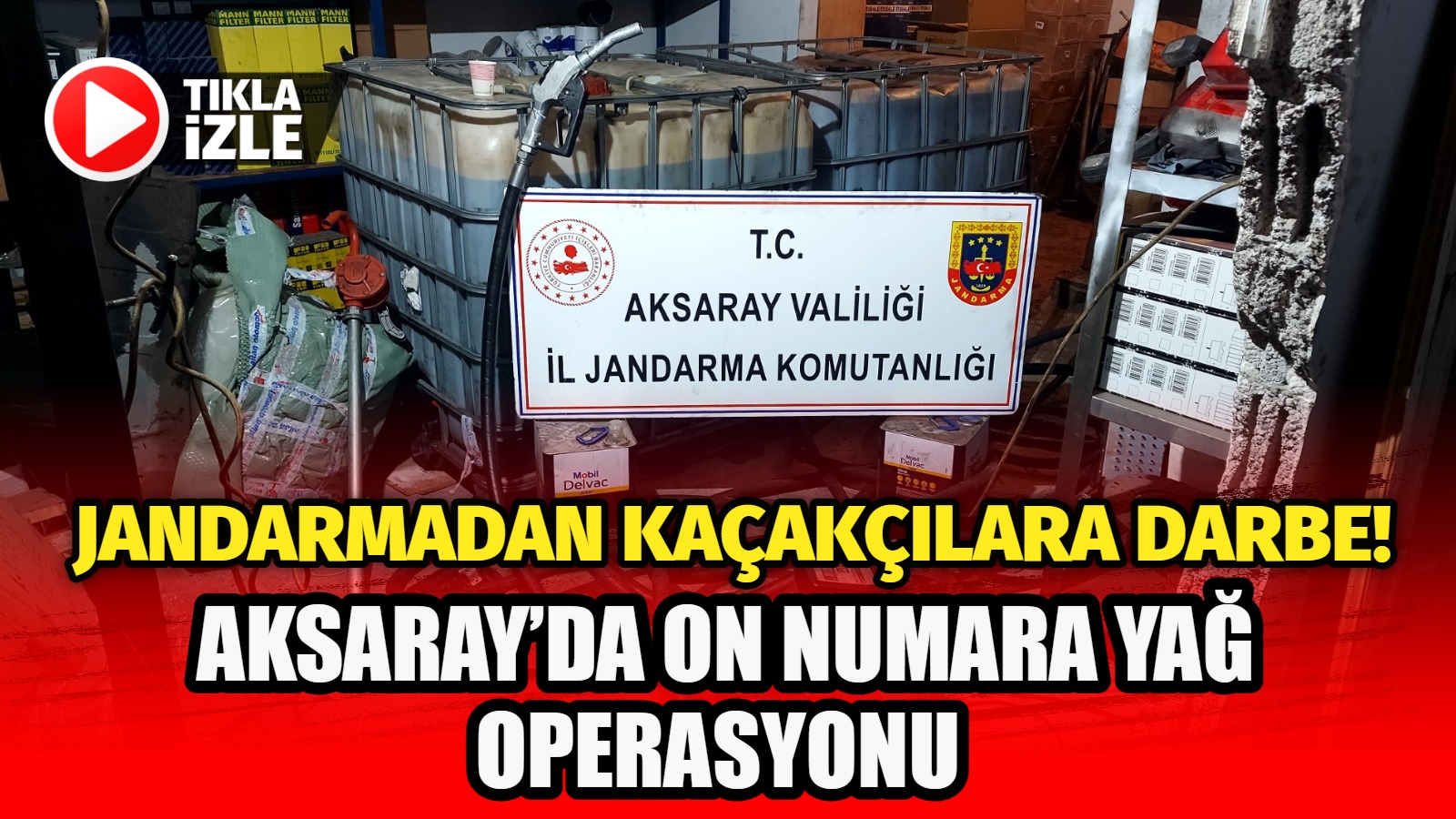 Aksaray’da Jandarma Komutanlığı tarafından kaçakçılık olaylarının engellenmesi amacıyla operasyon gerçekleştirildi.