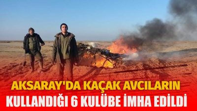 Aksaray Doğa Koruma ve Milli Parklar Müdürlüğü ekipleri tarafından Tuz Gölü