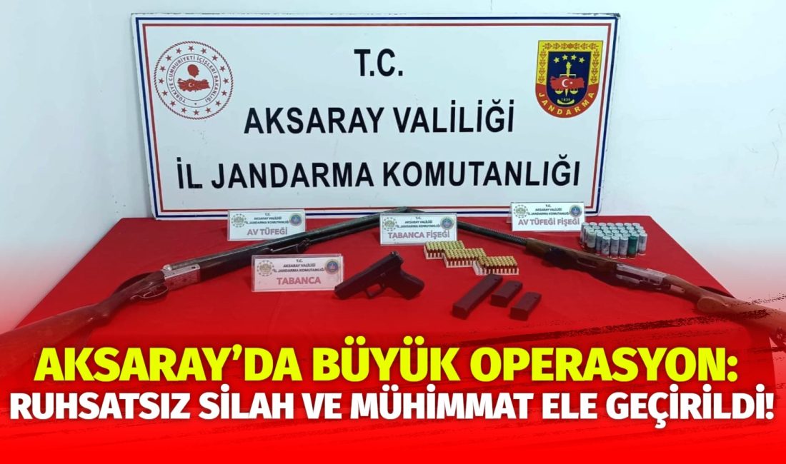 Aksaray İl Jandarma Komutanlığı ekipleri tarafından şehir içerisinde icra edilen