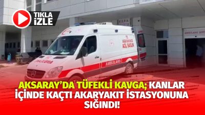 Aksaray'ın Küçük Bölcek Mahallesi'nde sabah saatlerinde akraba olan iki kişi
