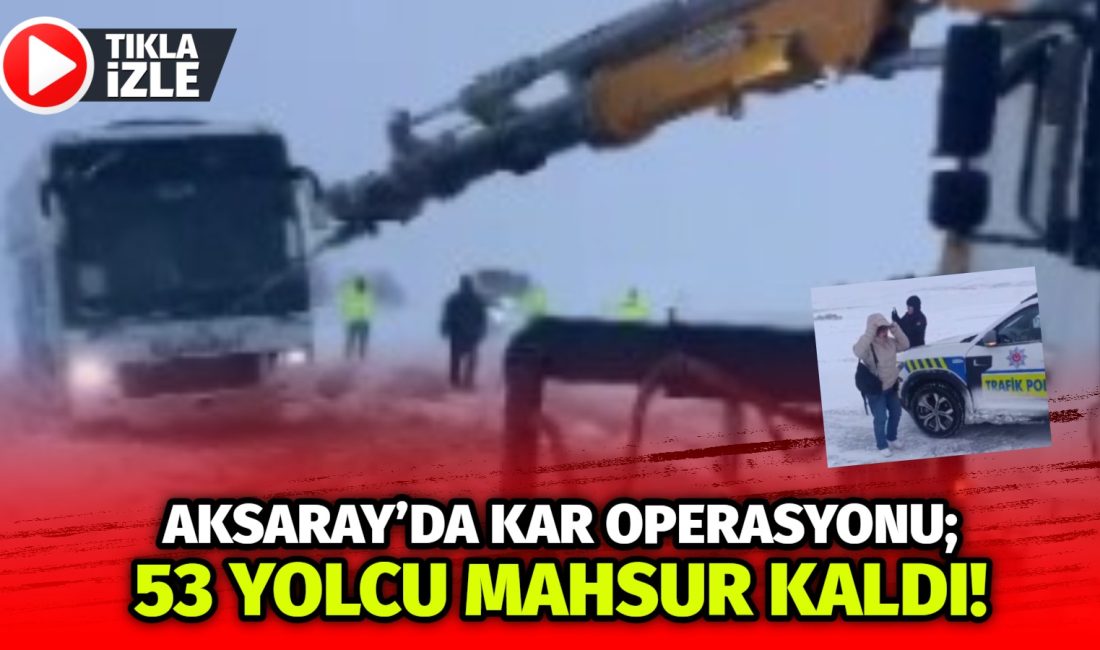 Aksaray’da kar yağışının ardından