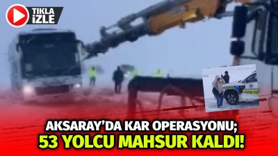 Aksaray’da kar yağışının ardından etkisini artıran tipi, özellikle yüksek kesimlerde