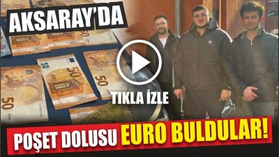 Aksaray’da üç üniversite öğrencisi, sanayi bölgesinde buldukları yüklü miktardaki poşet