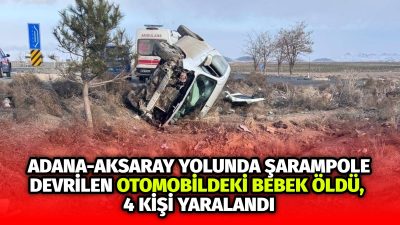 Konya'nın Ereğli ilçesinde şarampole devrilen otomobildeki bebek hayatını kaybetti, 4