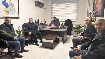 Aksaray Sağlık-Sen Şube Başkanı Rıfat Kaya ve beraberindeki heyet, Aksaray
