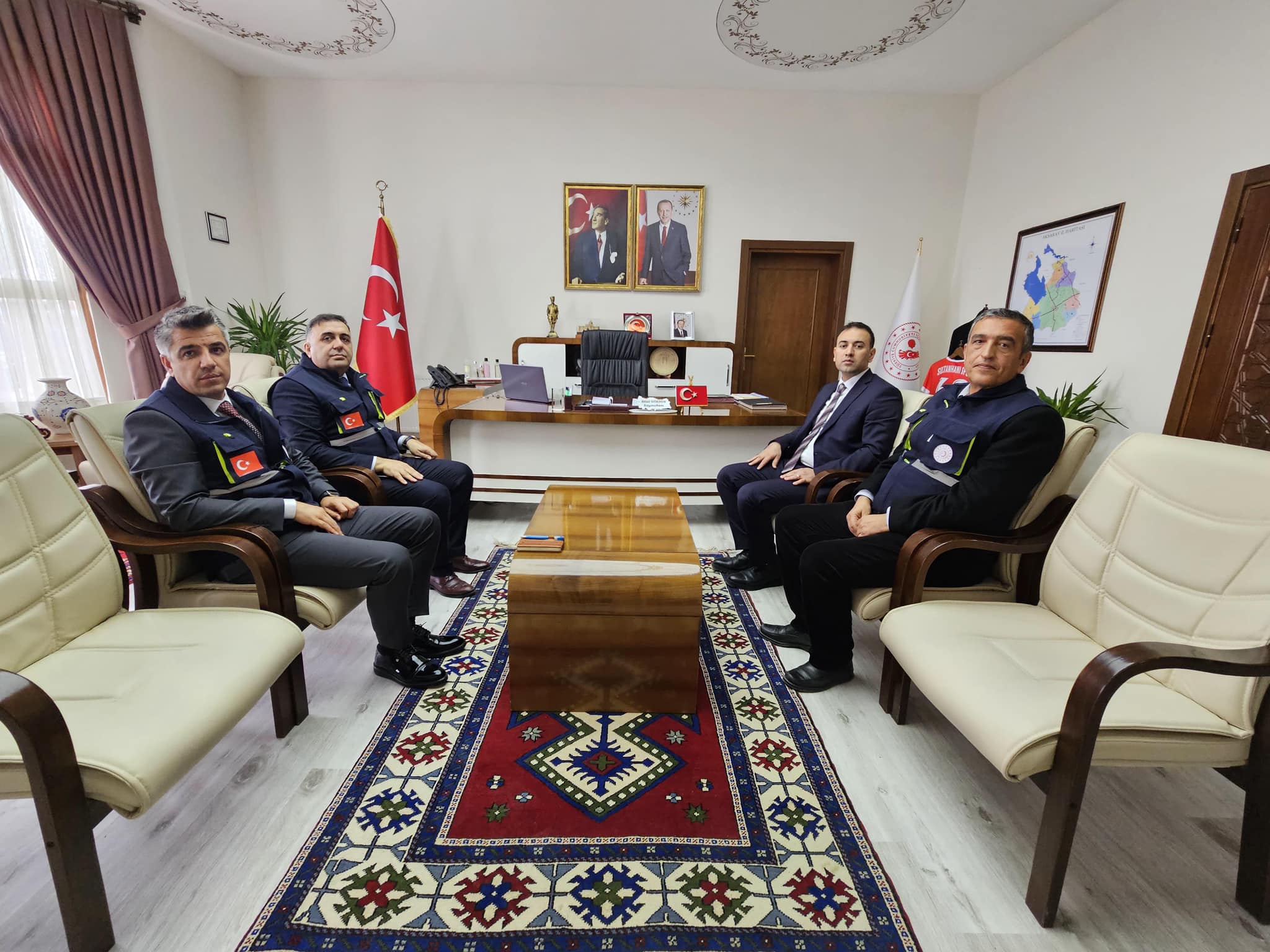 Kaymakam Göksun, Sanayi ve Teknoloji İl Müdürlüğü yetkililerini ağırladı