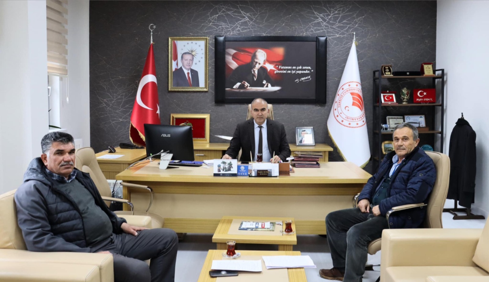 S.S. Çulfa Tarımsal Kalkınma Kooperatifi Başkanı Hacı Öksüm ve S.S.