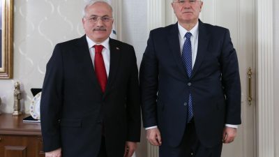 Aksaray Valisi Mehmet Ali Kumbuzoğlu, Kamu Başdenetçisi Mehmet Akarca’ya hayırlı