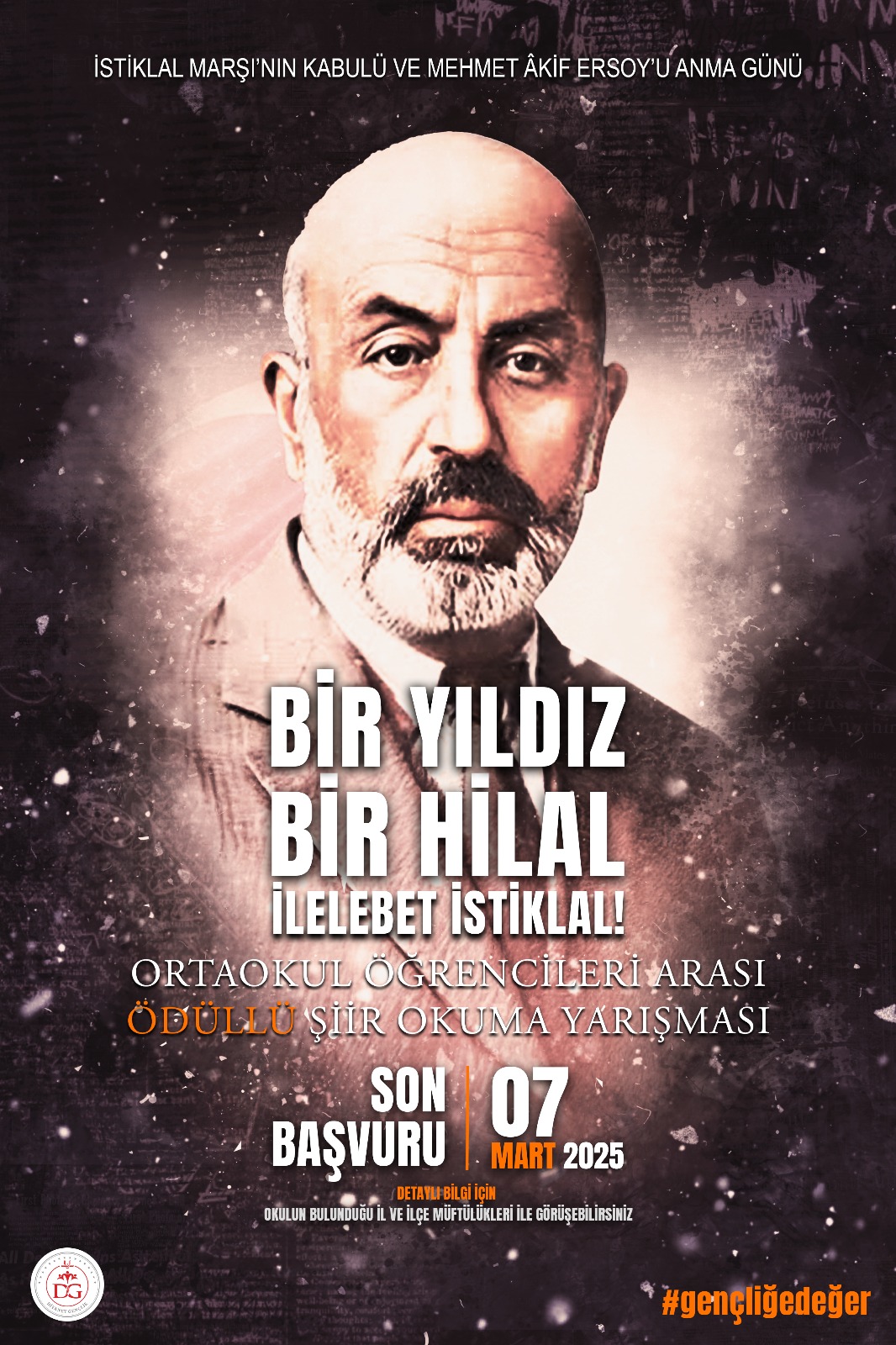 Ortaokul öğrencilerine yönelik ödüllü şiir okuma yarışması düzenleniyor