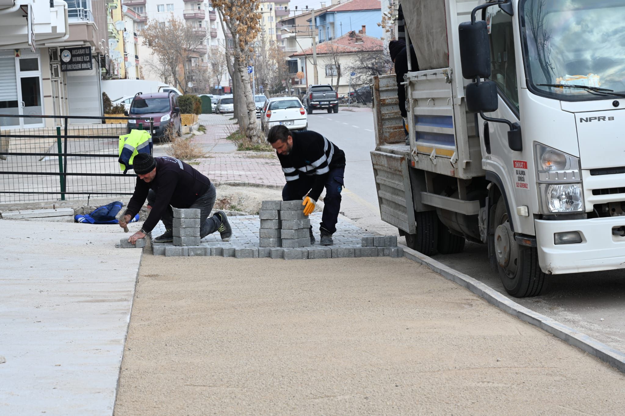 Aksaray Belediyesi’nden Ereğlikapı Mahallesi’nde yol yenileme çalışması