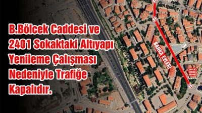 Aksaray Belediyesi, Büyük Bölcek Caddesi ve 2401. Sokak’ta altyapı yenileme