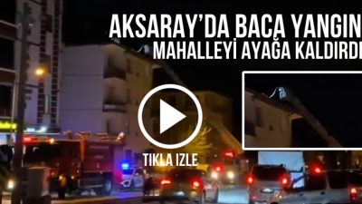 Kurtuluş Caddesi’nde bir apartmanın bacasında çıkan yangın mahalle sakinlerini korkuttu.