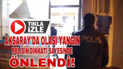 Polis ekipleri, devriye sırasında fark ettikleri açık unutulmuş gözleme ocağını