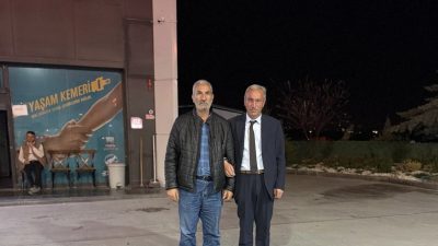 Başkan İsmail Yılmaz ve Şoförü Kazayı Hafif Atlatttı
