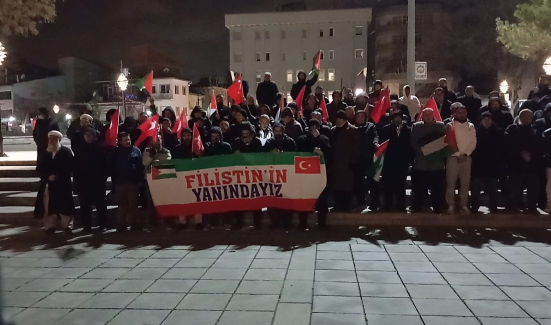Aksaray’da, İsrail’in Gazze’de gerçekleştirdiği
