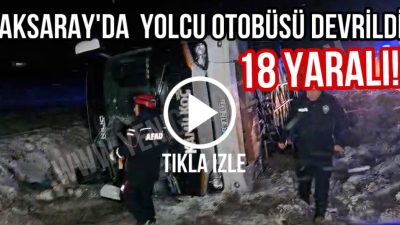 Aksaray’ın Sultanhanı ilçesinde yolcu otobüsü kaza yaptı. İçinde 31 yolcunun