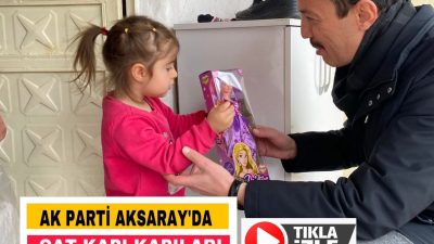 AK Parti Aksaray İl Başkanı Hamza Aktürk ve teşkilat üyeleri,