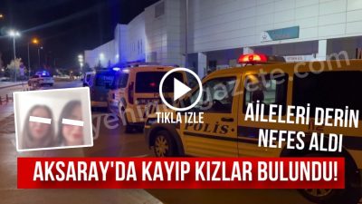 Aksaray’da Sabah saatlerinde okula gitmek için evlerinden ayrılan ve kendilerinden