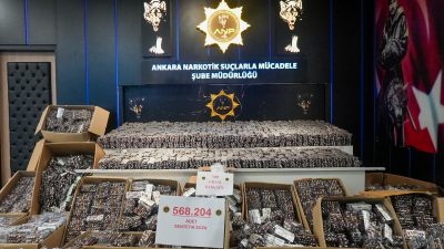 Ankara'nın Kahramankazan ilçesinde düzenlenen uyuşturucu operasyonunda gözaltına alınan 1 şüpheli