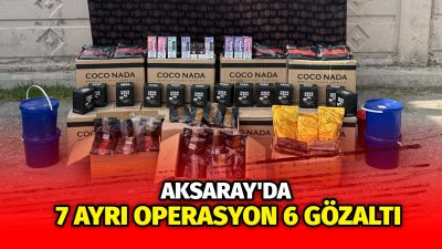 Aksaray İl Emniyet Müdürlüğü ekipleri tarafından düzenlenen kaçakçılık faaliyetlerinin önlenmesine