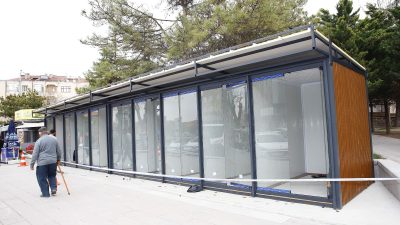 Aksaray Belediyesi, Ulu Cami Bahçesine ayakkabı boyacılığı yapan esnaf için