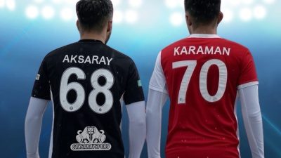 Aksarayspor ve Karamanspor taraftarları futbolun dostluk ve dayanışma ruhunu en
