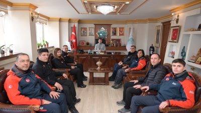 Aksaray Belediye Başkanı Evren Dinçer, Sivil Savunma Haftası dolayısıyla Aksaray