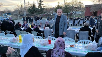 Ağaçören Kütüklü Köyü’nde düzenlenen iftar programında Kaymakam Metin Korkmaz,  köy