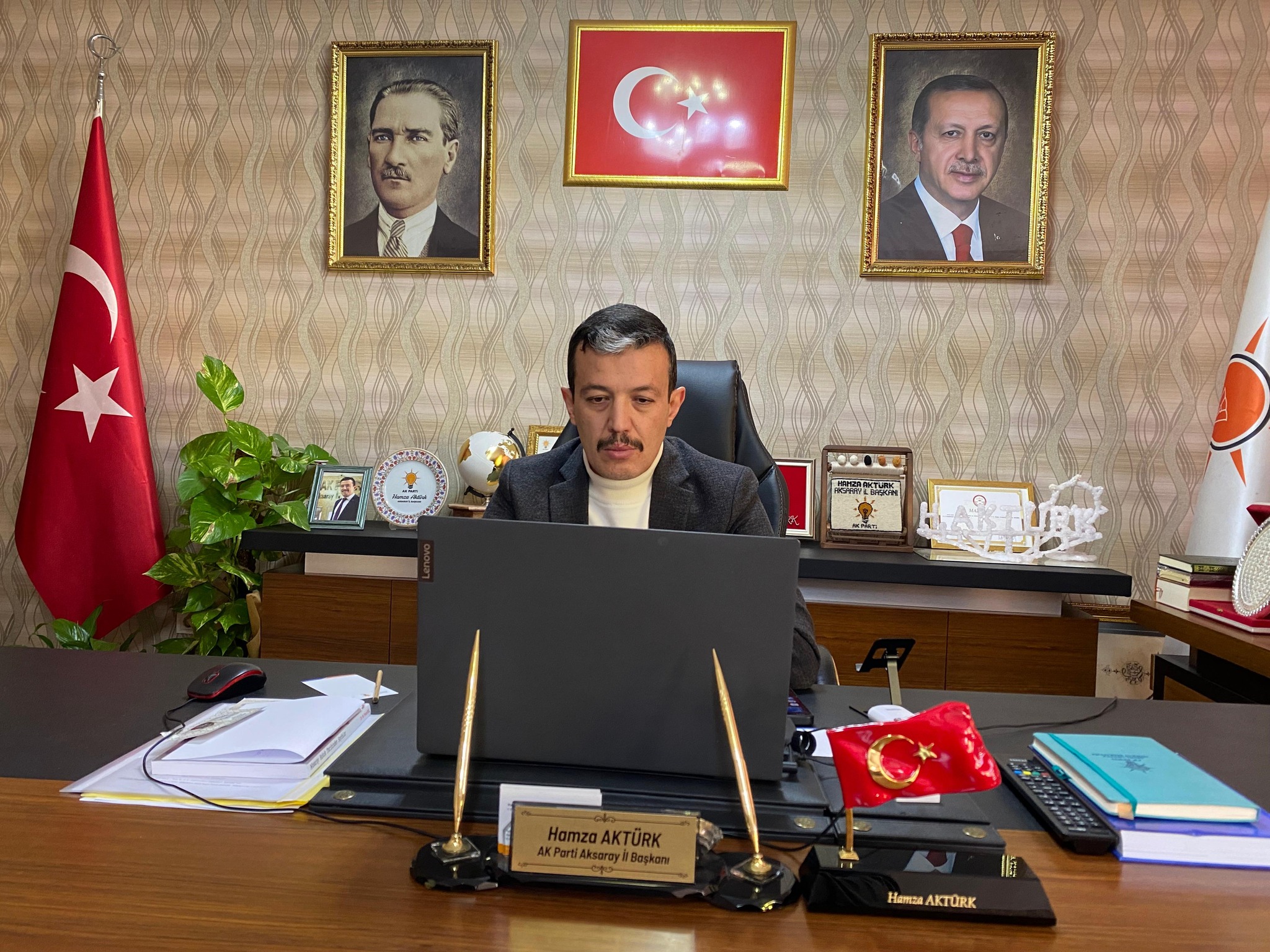 Aksaray İl Başkanı Aktürk, teşkilatın yol haritasını belirleyen toplantıya katıldı