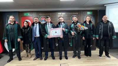 Aksaray Barosu’nda düzenlenen yemin töreniyle Av. İsmail Oğuz ve Av.