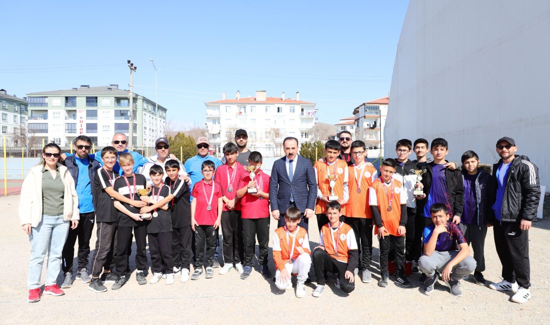 Aksaray'da düzenlenen okul sporları yıldız erkekler bocce il birinciliği müsabakaları