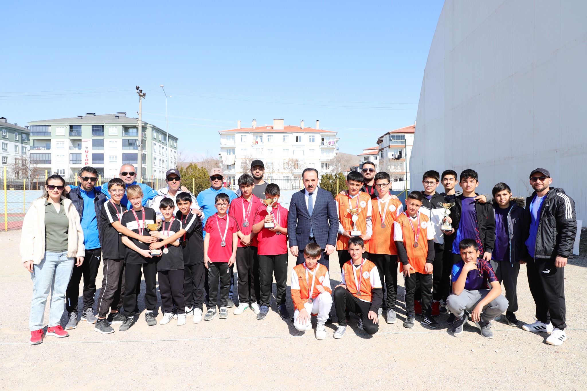 Aksaray'da düzenlenen okul sporları yıldız erkekler bocce il birinciliği müsabakaları