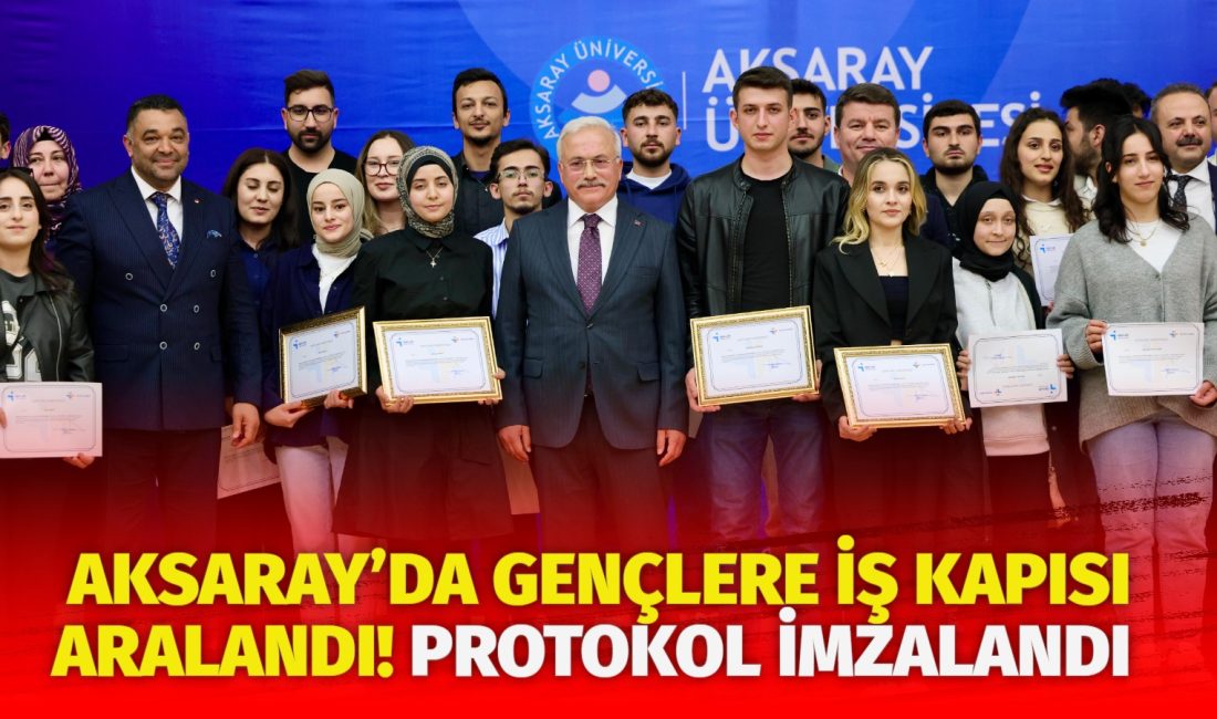 Aksaray’da gençlerin iş dünyasına