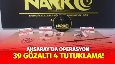 Aksaray Emniyet Müdürlüğü Narkotik Suçlarla Mücadele Şube Müdürlüğü ekipleri, Cumhuriyet