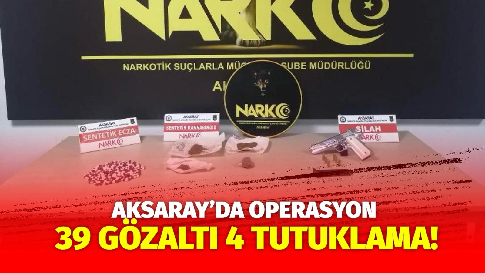 Aksaray Emniyet Müdürlüğü Narkotik Suçlarla Mücadele Şube Müdürlüğü ekipleri, Cumhuriyet