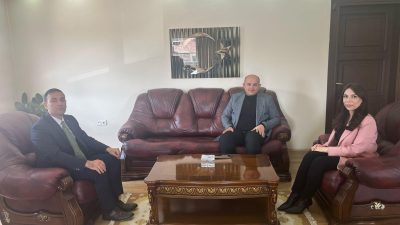 Sarıyahşi Kaymakamı Miyase Demirkoparan ve Sultanhanı Kaymakamı Bilal Göksun, Ağaçören