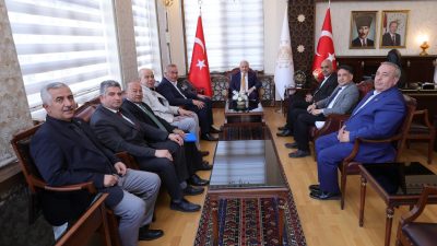MHP Aksaray Milletvekili Ramazan Kaşlı, İl Başkanı Burhanettin Karataş ve