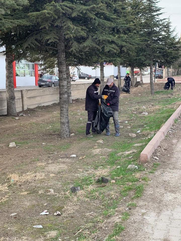 Ortaköy’de temiz ve düzenli bir çevre için ekipler sahada