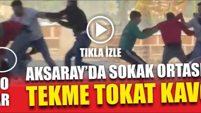 Aksaray’ın Hacılar Harmanı Mahallesi’nde yol verme meselesi yüzünden çıkan tartışma