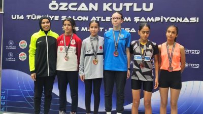 Bursa’da düzenlenen Özcan Kutlu U14 Türkiye Salon Atletizm Şampiyonası’nda Aksaray’ı
